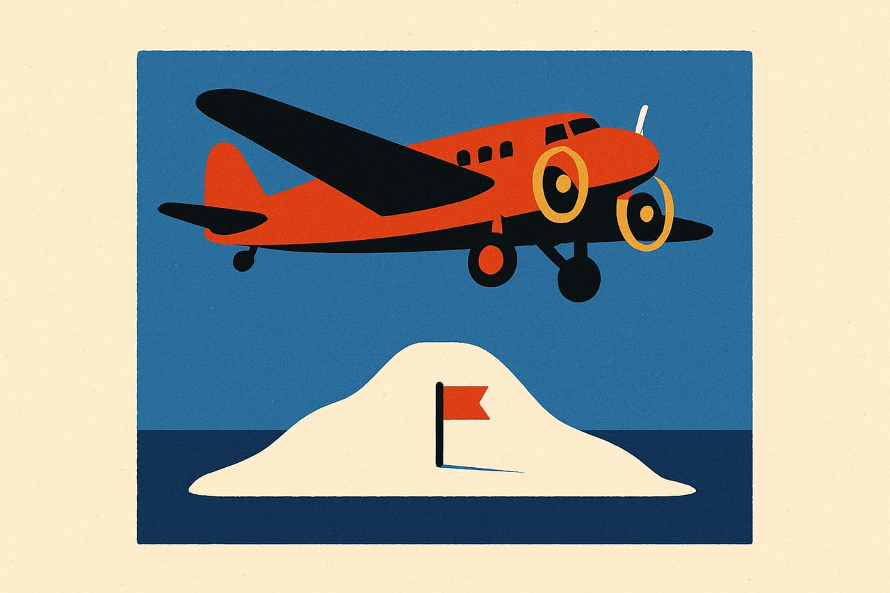 Byrd Claims the First Flight Over the North Pole