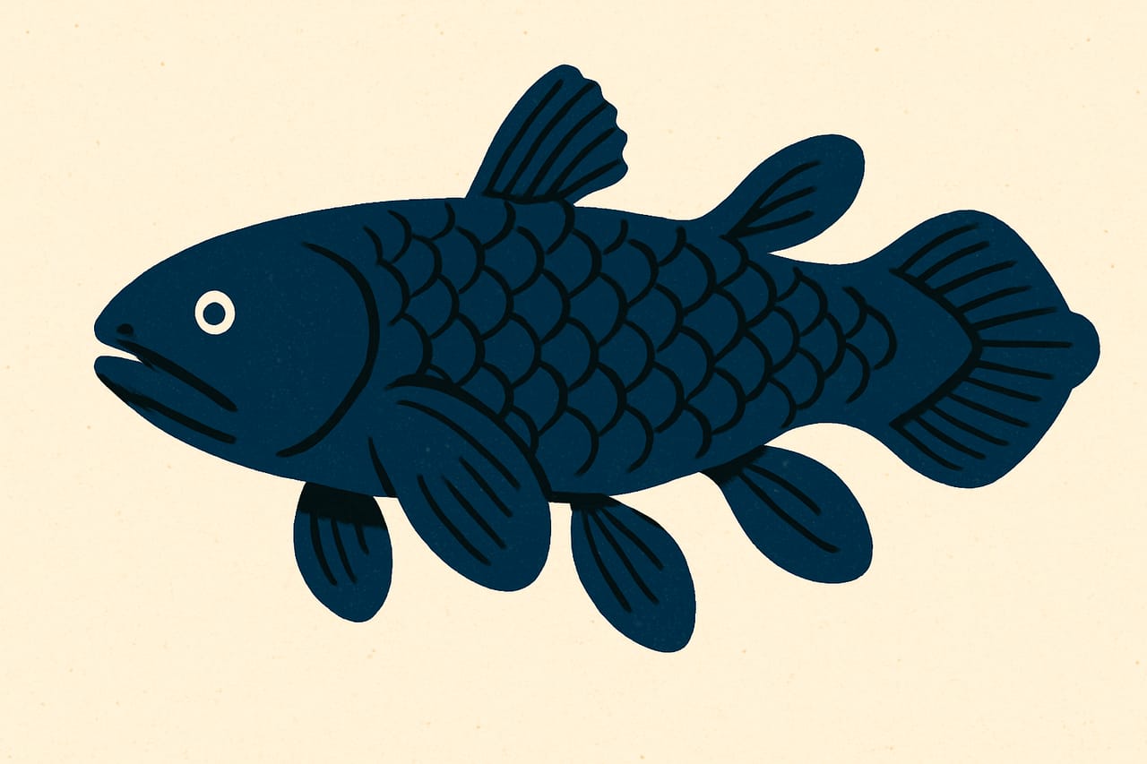 The coelacanth, a fish thought extinct for 66 million years, turns up alive