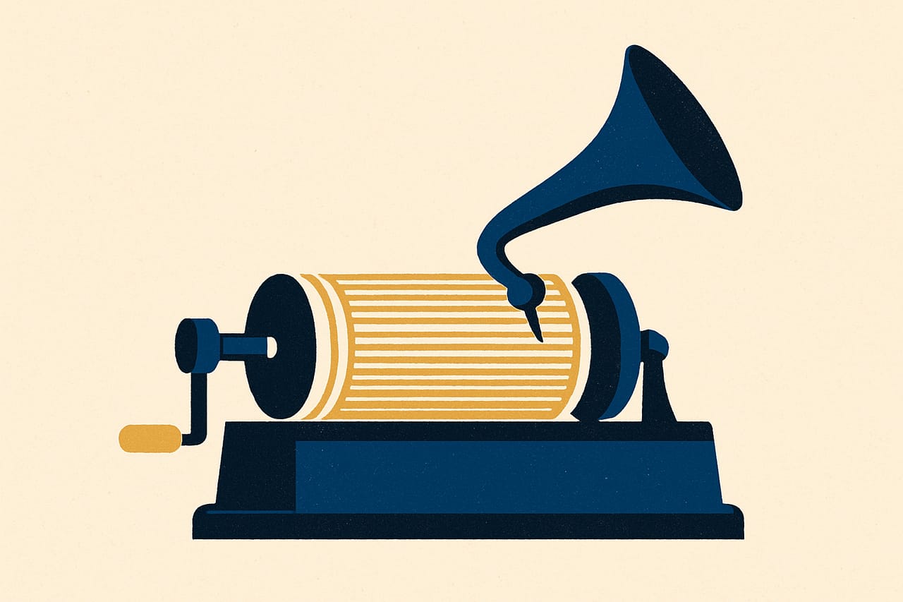 Edison Patents the Phonograph