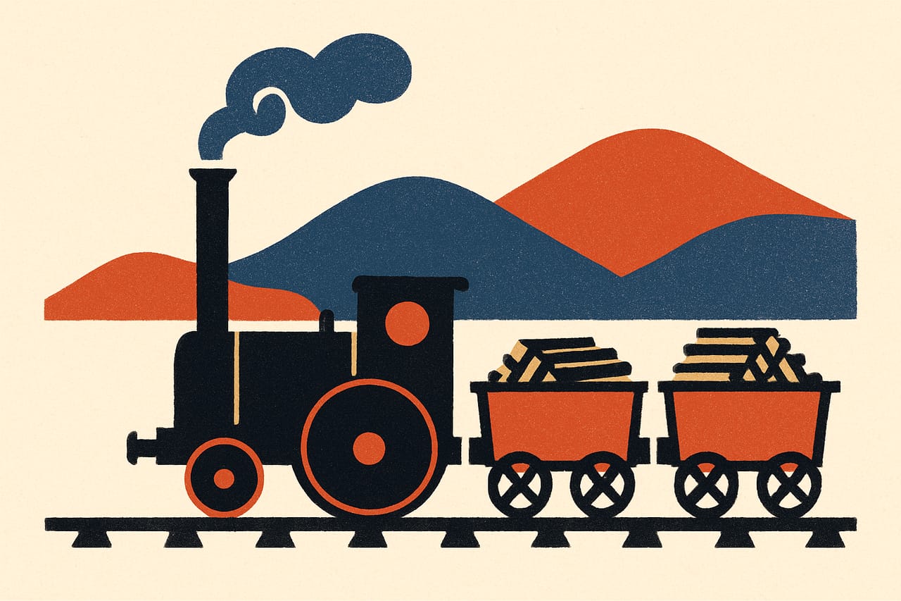 The First Railway Journey Hauled Iron, Not Passengers