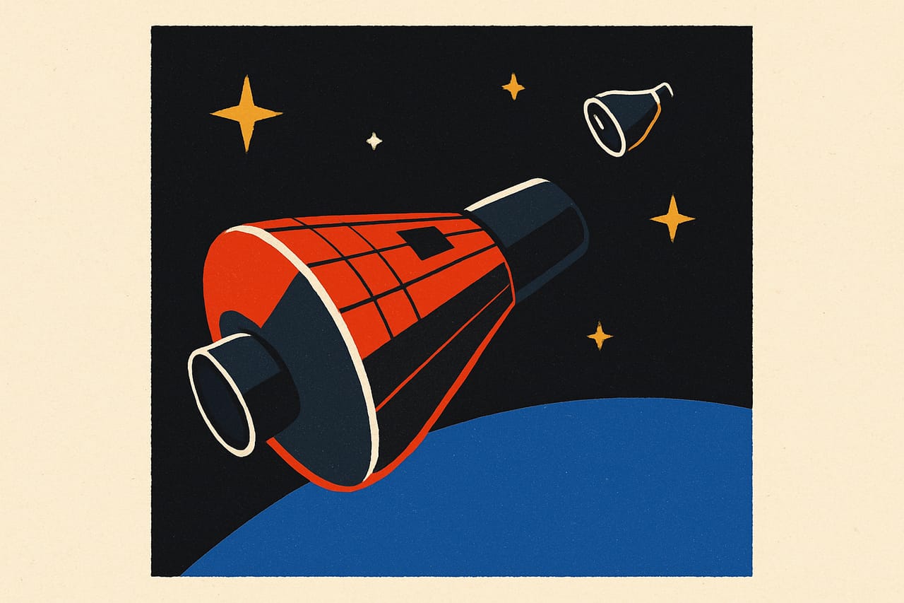 Gemini 7 launched on a 14-day endurance flight