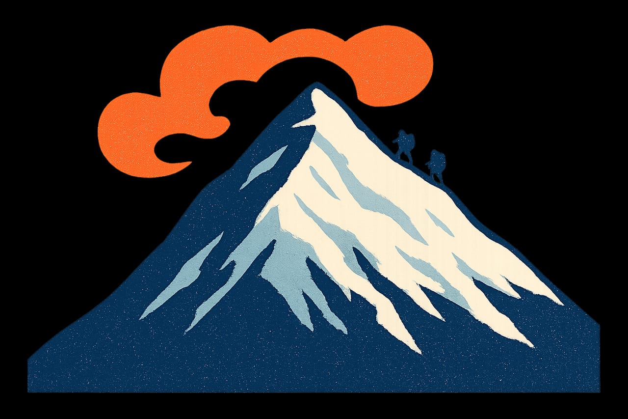 George Mallory and Andrew Irvine vanish near the summit of Everest