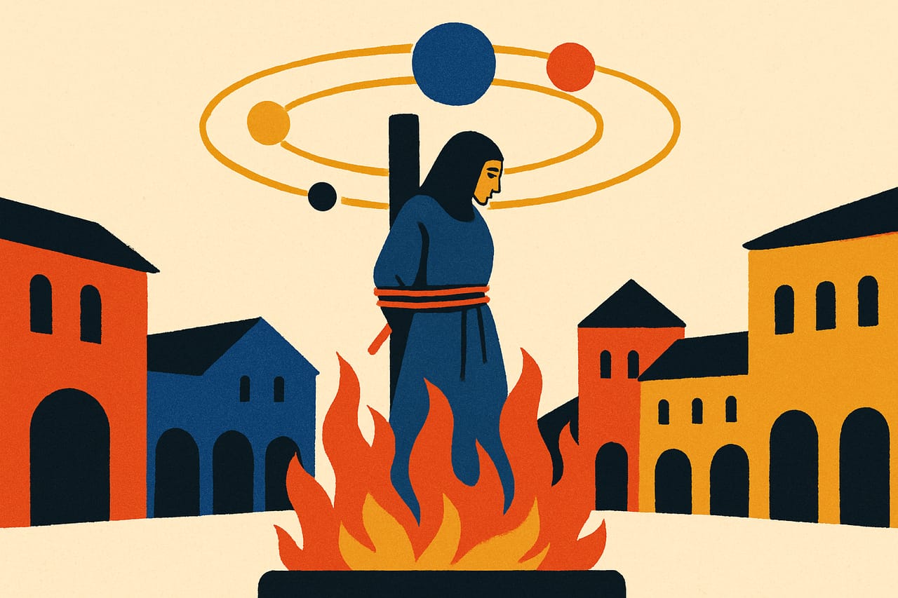 Giordano Bruno Burned at the Stake