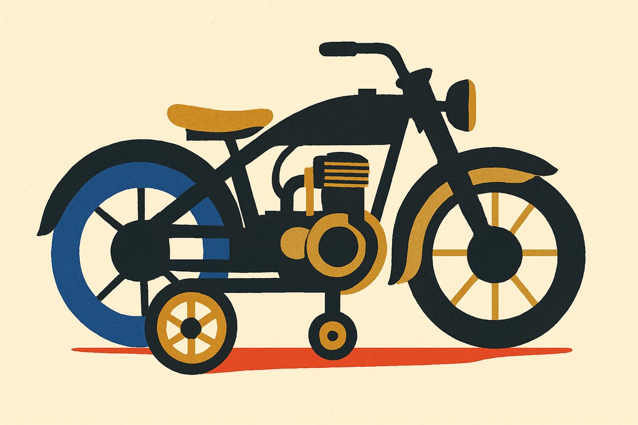 Daimler Patents the World's First Motorcycle