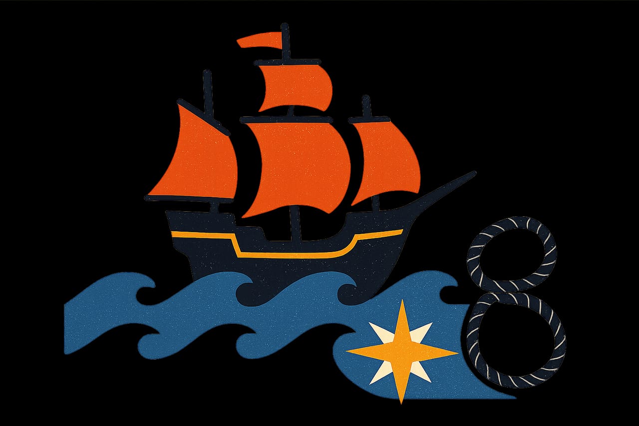 Magellan's Fleet Set Off to Circumnavigate the Globe