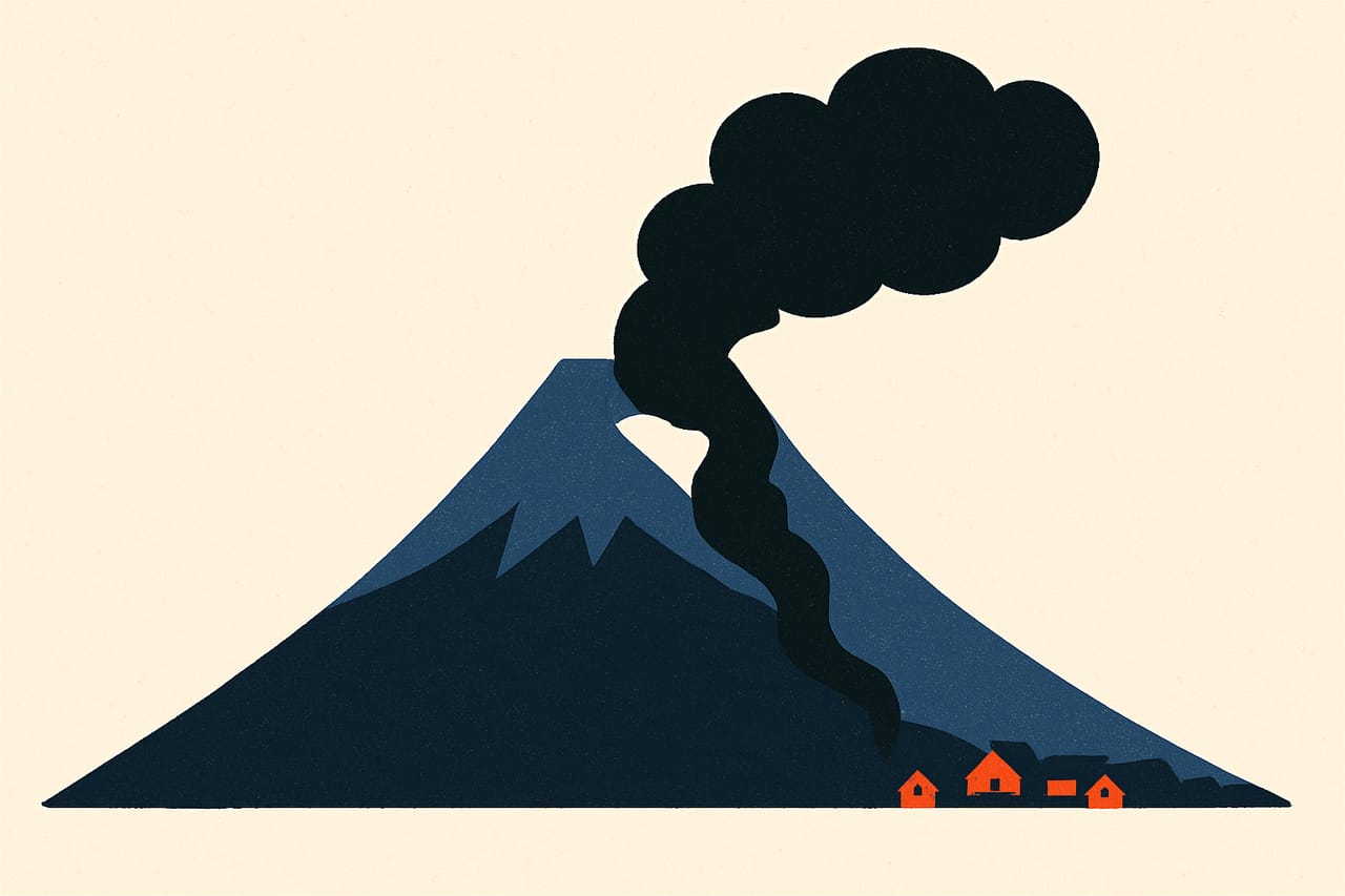 Mount Fuji's Last Eruption Began