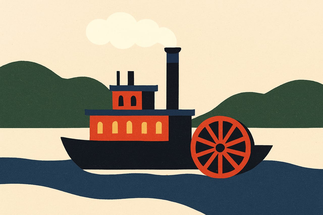 Fulton's Steamboat Conquers the Hudson
