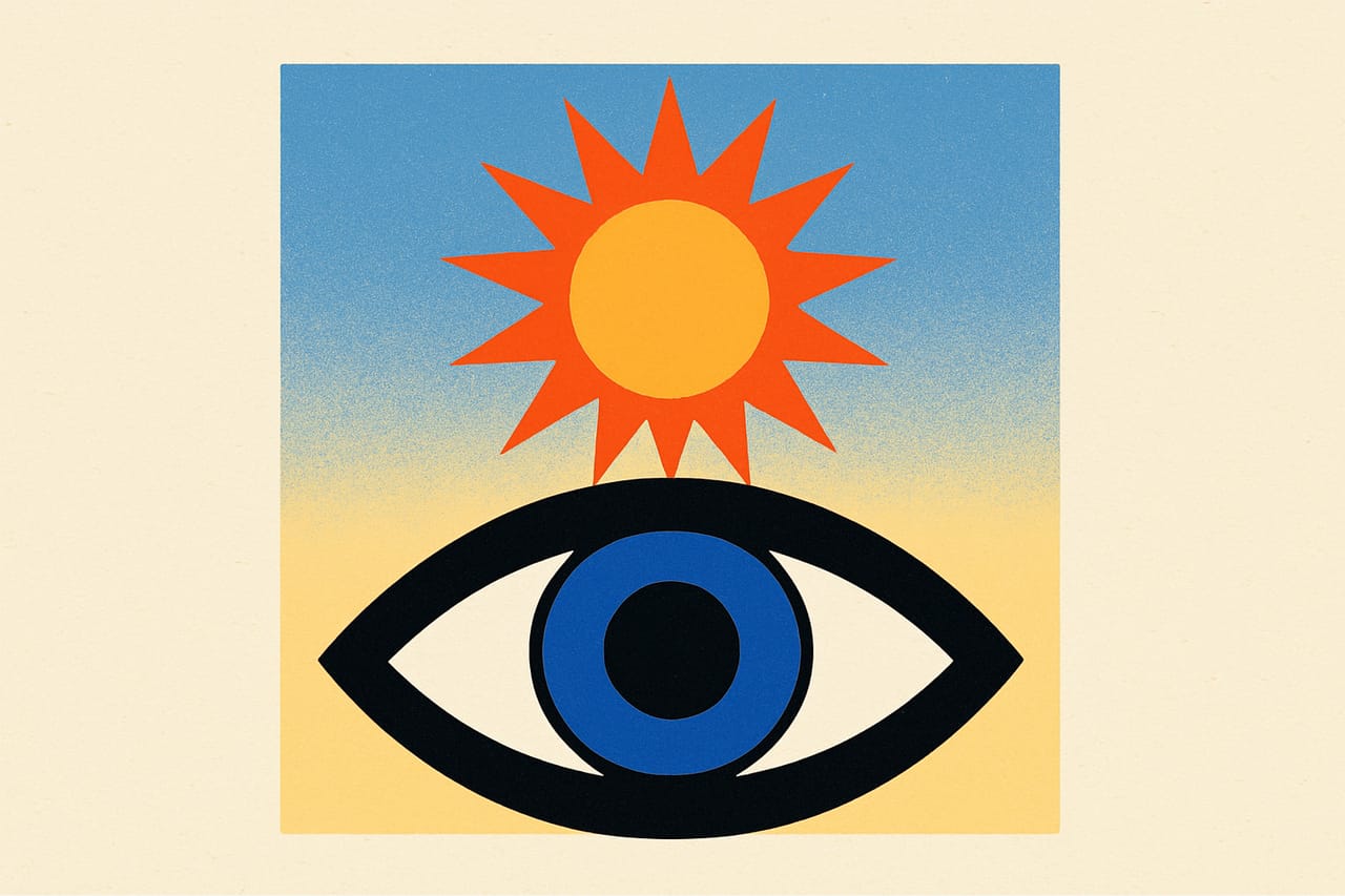 Strong Sunlight May Erase the Word Blue