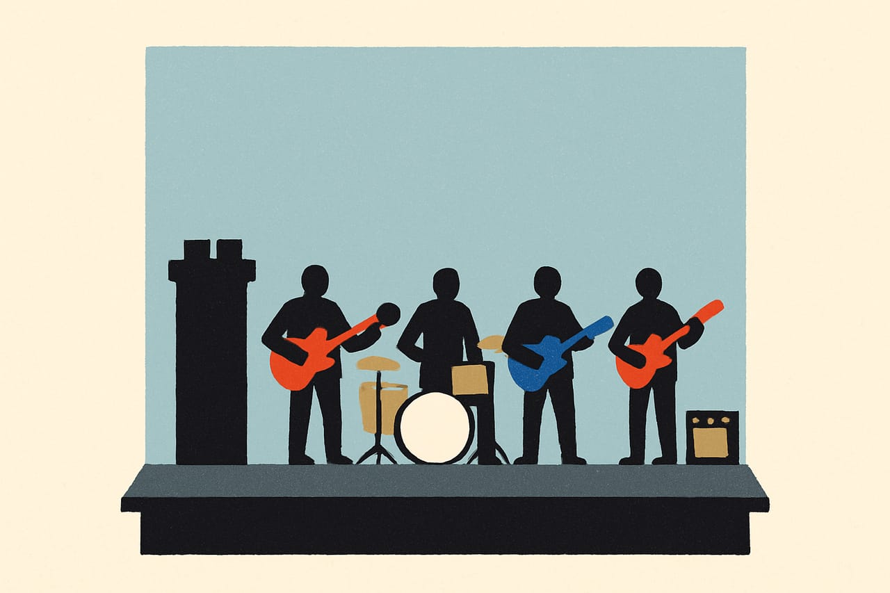 The Beatles give their final public performance on a London rooftop