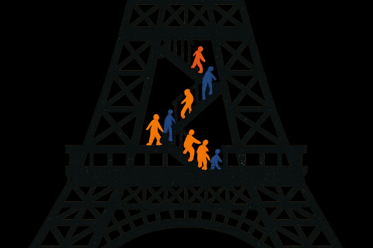 The Eiffel Tower opens to the public at the Paris World's Fair