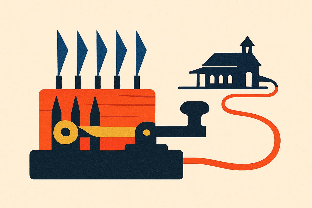 The First Commercial Electric Telegraph Was Demonstrated