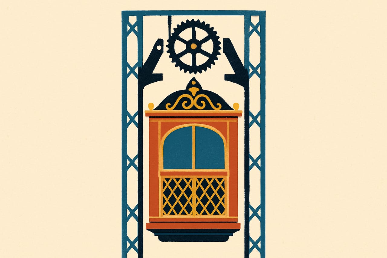 The first Otis passenger elevator was installed