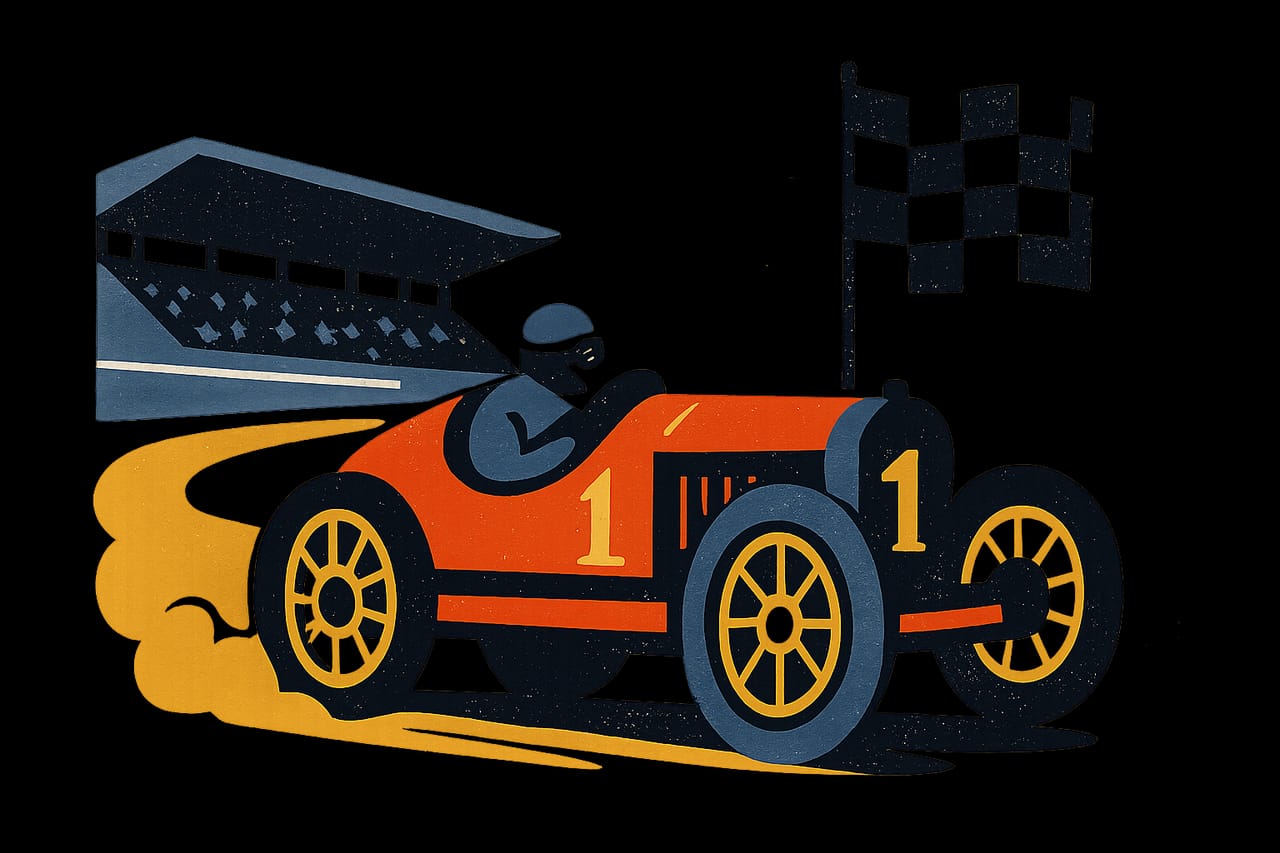 The First Race at the Indianapolis Motor Speedway