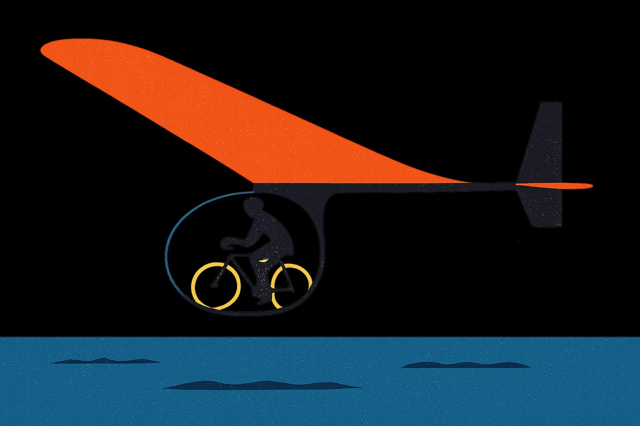 The Gossamer Albatross Pedaled Across the English Channel