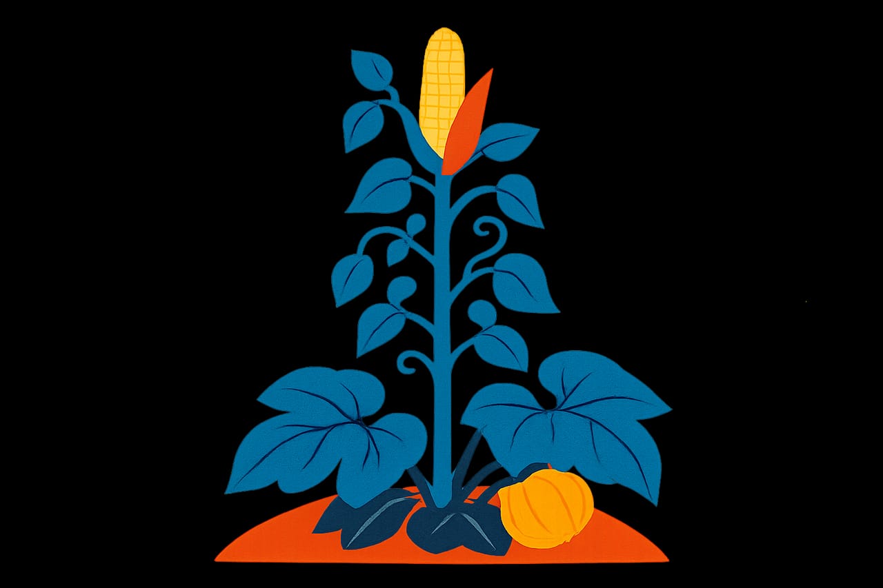 The Three Sisters Feed the Soil While They Grow