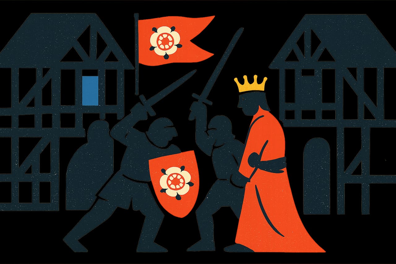 The Wars of the Roses begin at the First Battle of St Albans