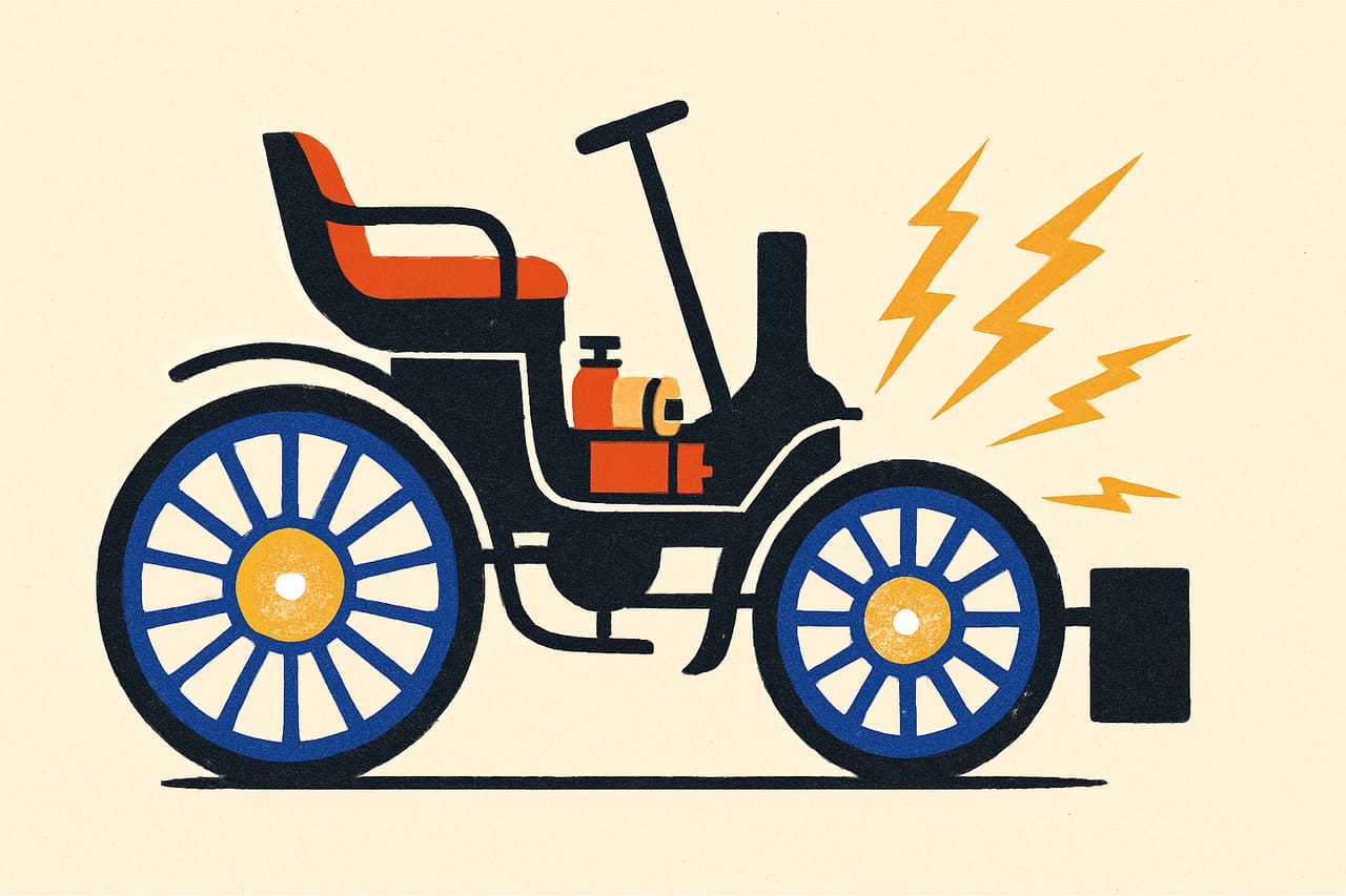 The World's First Hybrid Car Ran in 1900