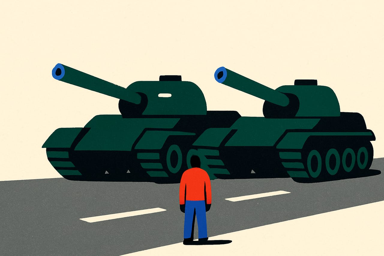 Tiananmen Square crackdown began in Beijing