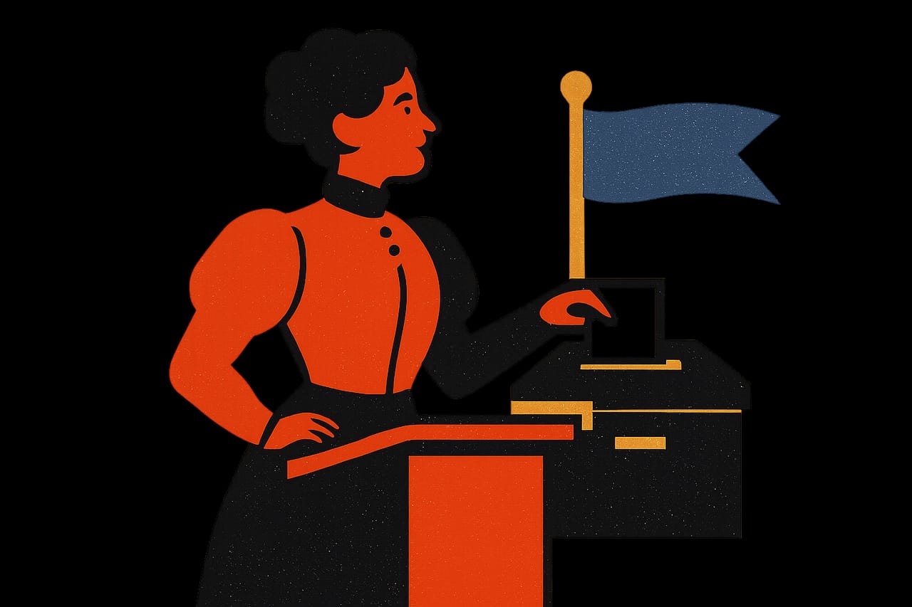 The first woman ran for president before women could vote