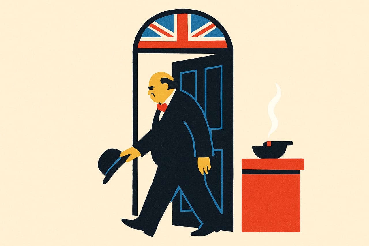 Churchill Steps Down at Number 10